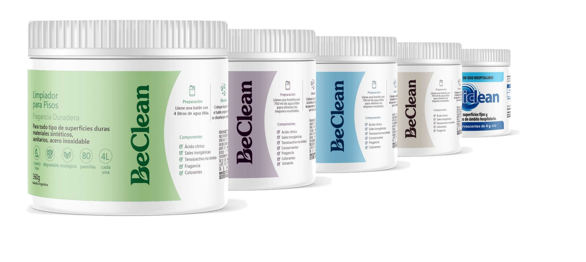 Línea de productos BeClean en tabletas efervescentes